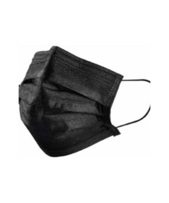 Barbijos Triple Capa Quirúrgico Negro