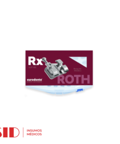 Bracket metálico RX, Roth 0.22 c/hooks, caso x 20u. EURODONTO