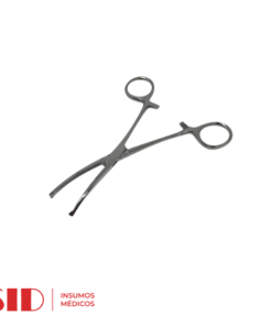 Pinza Kocher 14 Cm curva con diente